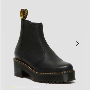 Dr. Martens leather platform chelsea boots